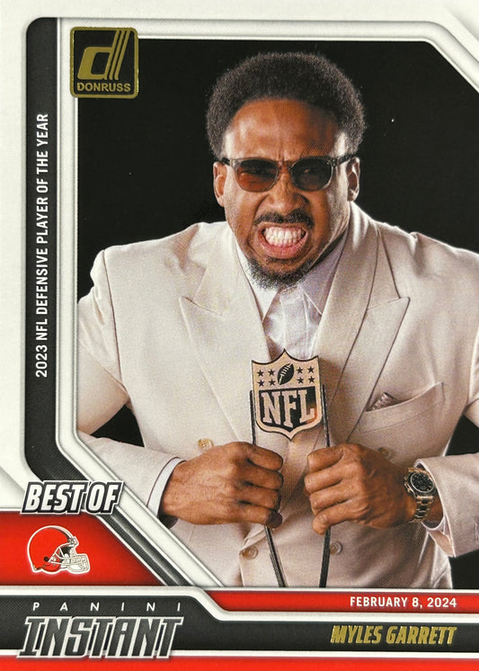 Myles Garrett Donruss Panini Instant Browns