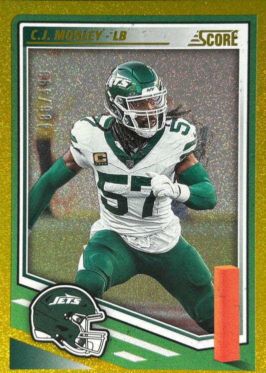 CJ Mosley Score Gold Sparkle /499 Jets