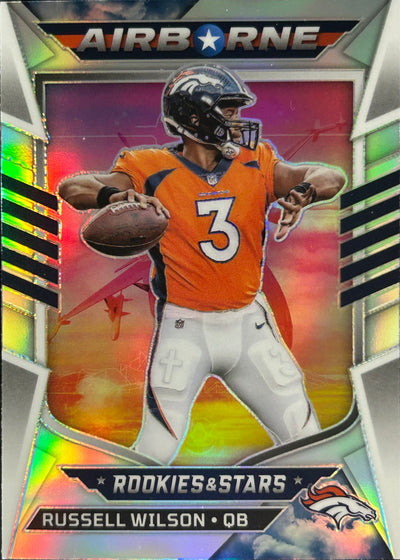 Russell Wilson Airborne Silver Broncos