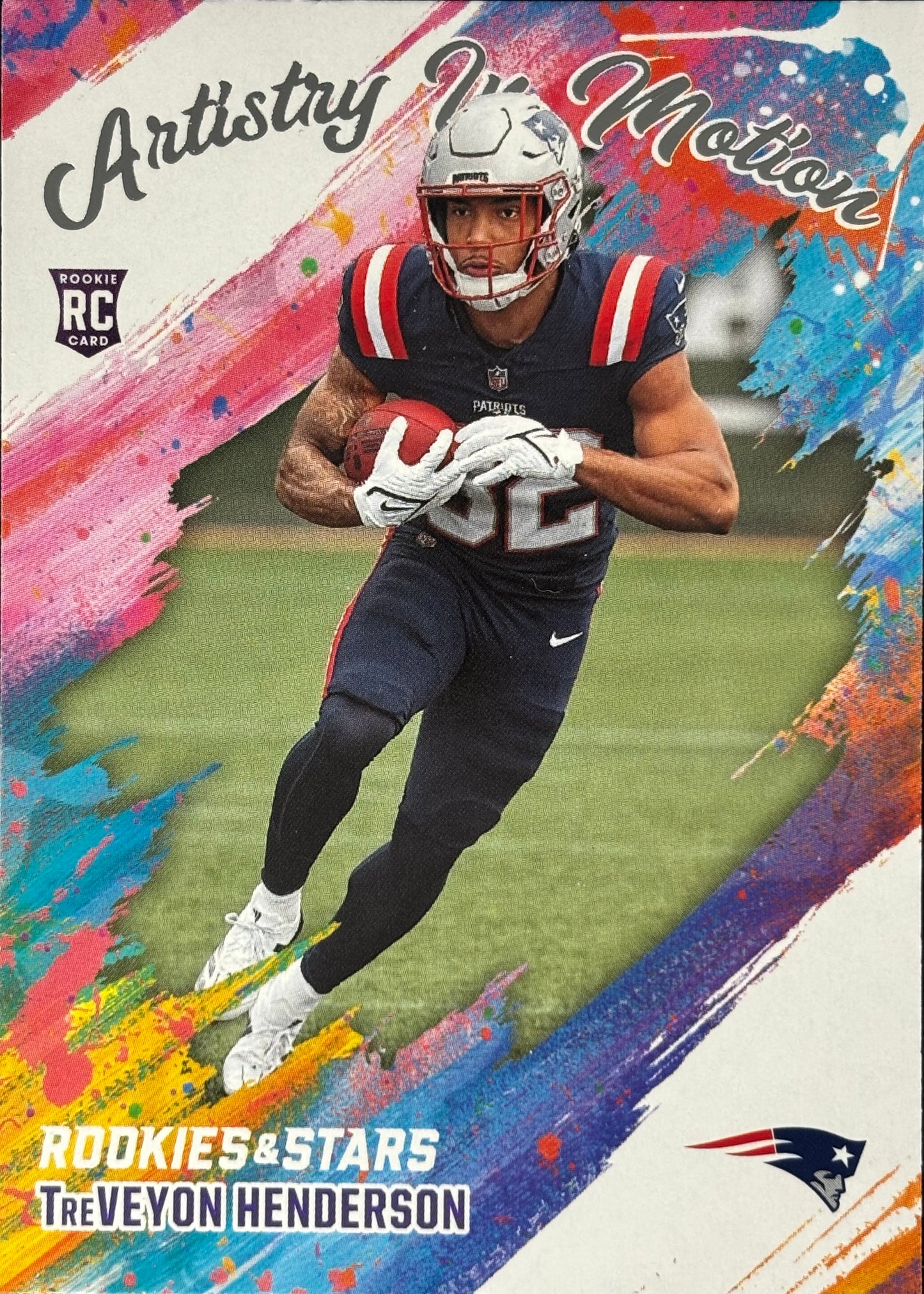 TreVeyon Henderson Artistry in Motion Rookie Patriots