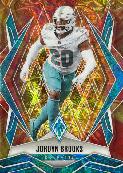 Jordyn Brooks Phoenix Fire Burst /350 Miami Dolphins Football Card