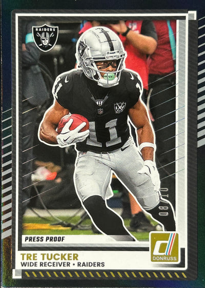 Tre Tucker Donruss Black /10 Raiders