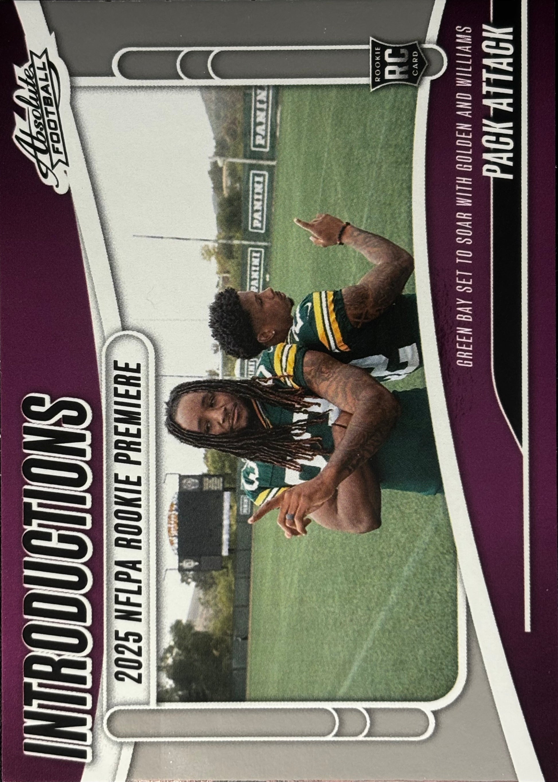 Savion Williams Matthew Golden Pack Attack Introductions Rookie Packers Sports Card