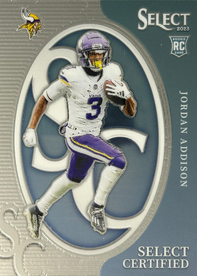 Jordan Addison Select Certified Rookie Vikings