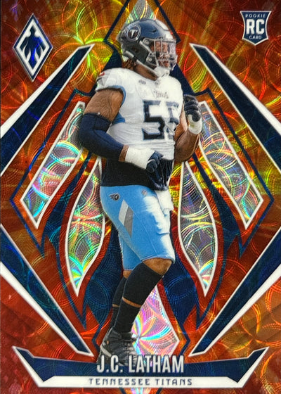 JC Latham Phoenix Fire Burst /350 Rookie Titans