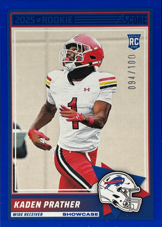 Kaden Prather Score Blue /100 Rookie Bills