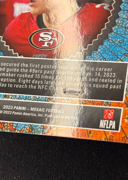 *Damaged* Christian McCaffrey 2023 Mosaic Micro Mosaic 49ers