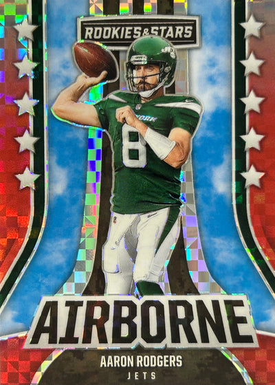 Aaron Rodgers Airborne Plaid Jets Steelers