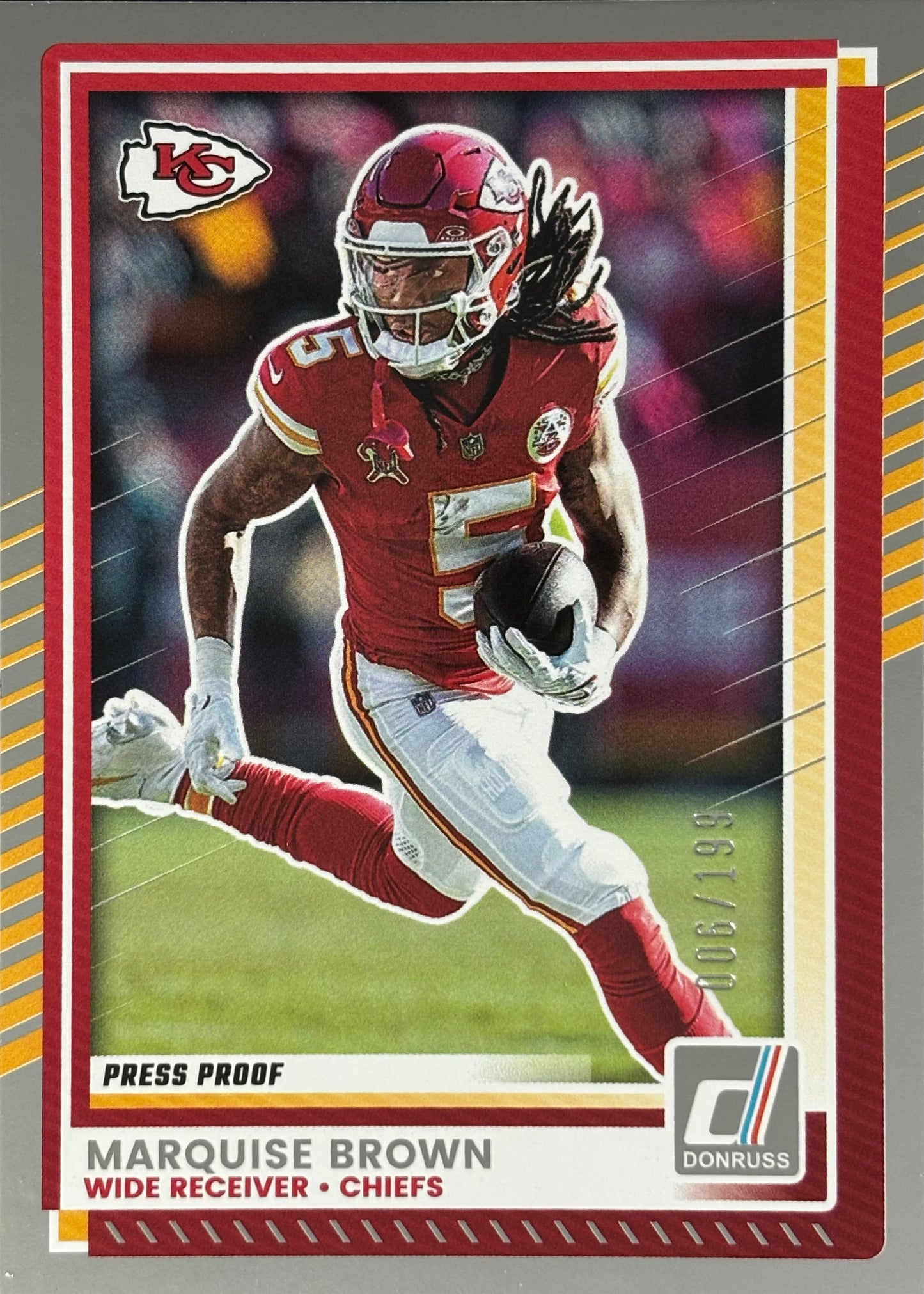 Marquise Brown Donruss /199 Chiefs