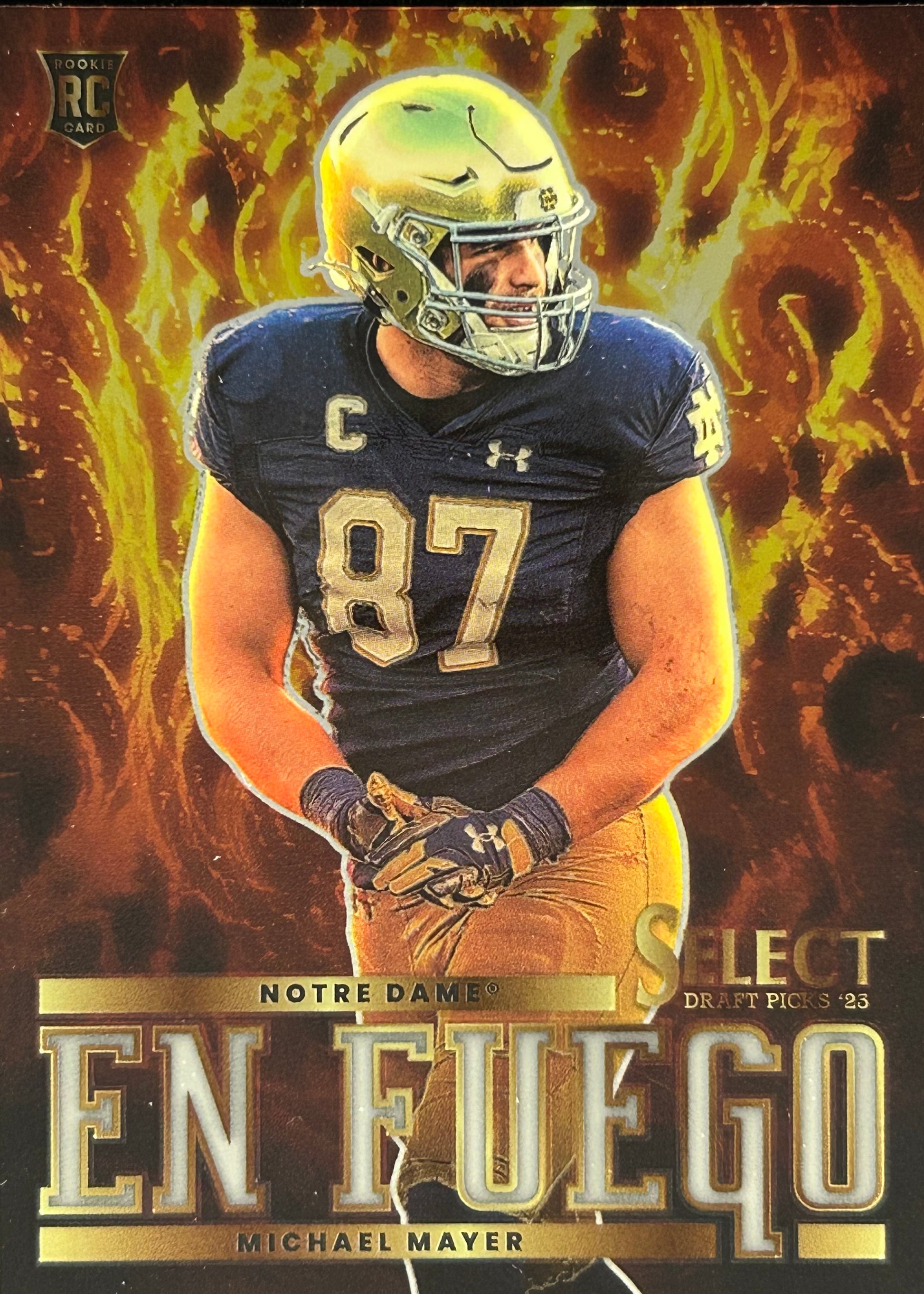 Michael Mayer En Fuego Rookie Raiders Sports Card