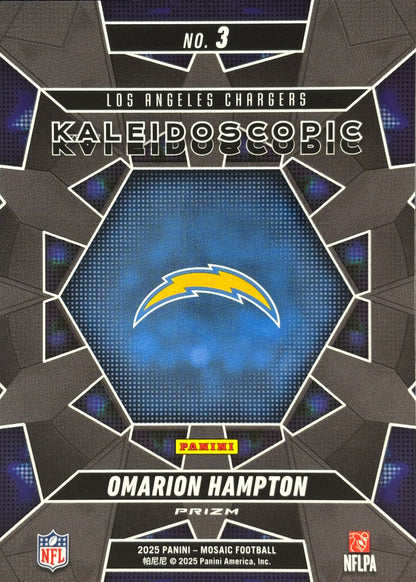 Omarion Hampton Mosaic Kaleidoscopic Rookie Chargers