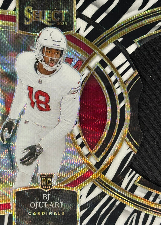 BJ Ojulari Select Zebra Die-Cut Rookie Cardinals