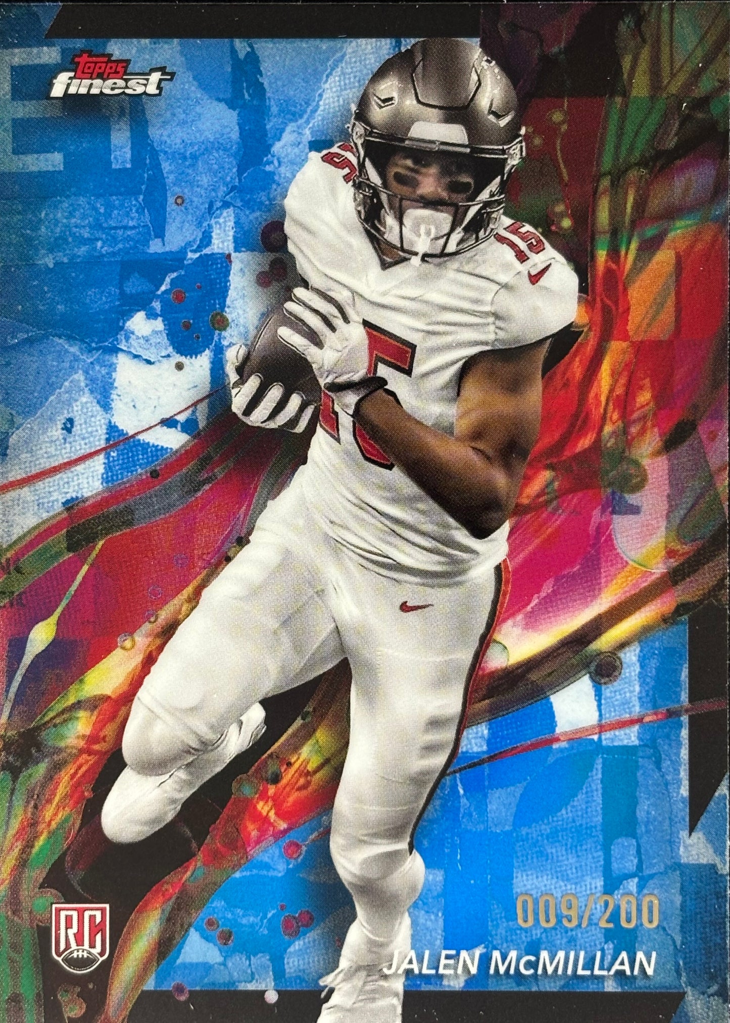 Jalen McMillan Topps Finest /200 Rookie Buccaneers