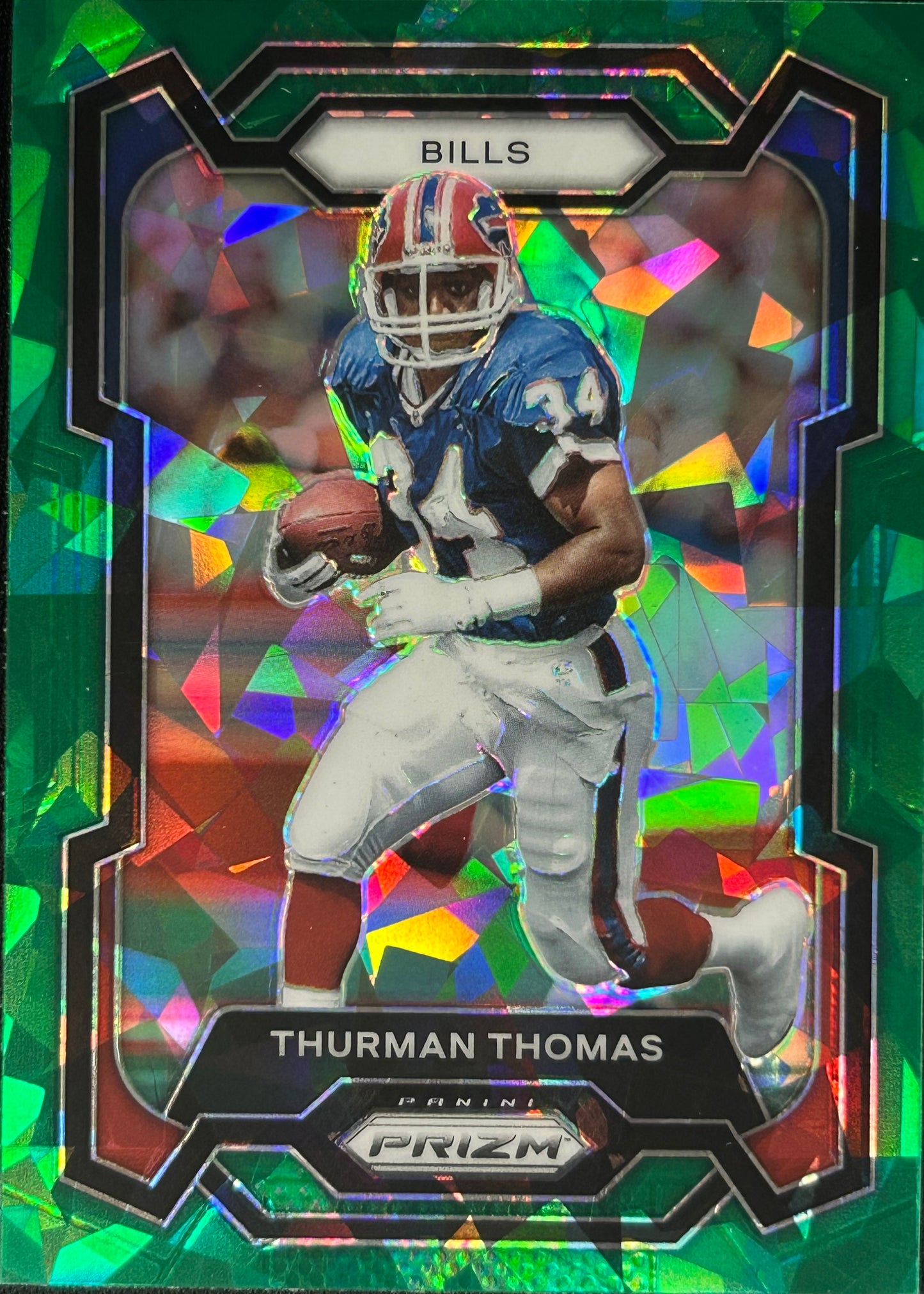 Thurman Thomas Prizm Green Ice Bills