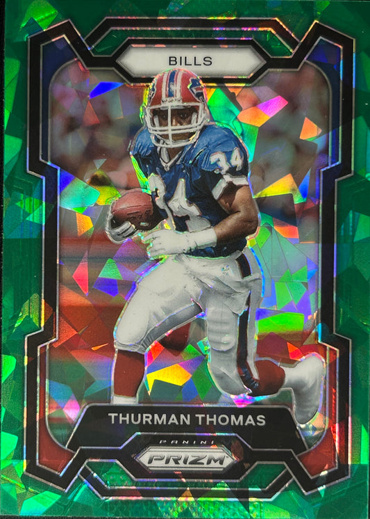 Thurman Thomas Prizm Green Ice Bills