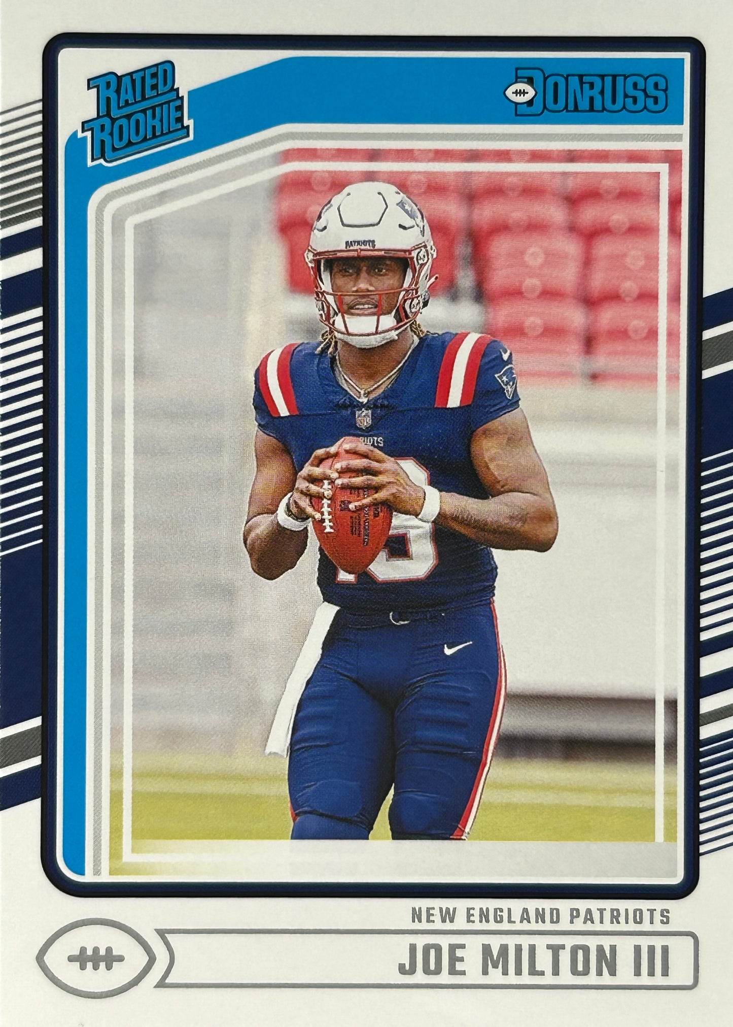 Joe Milton III Donruss Rated Rookie Patriots