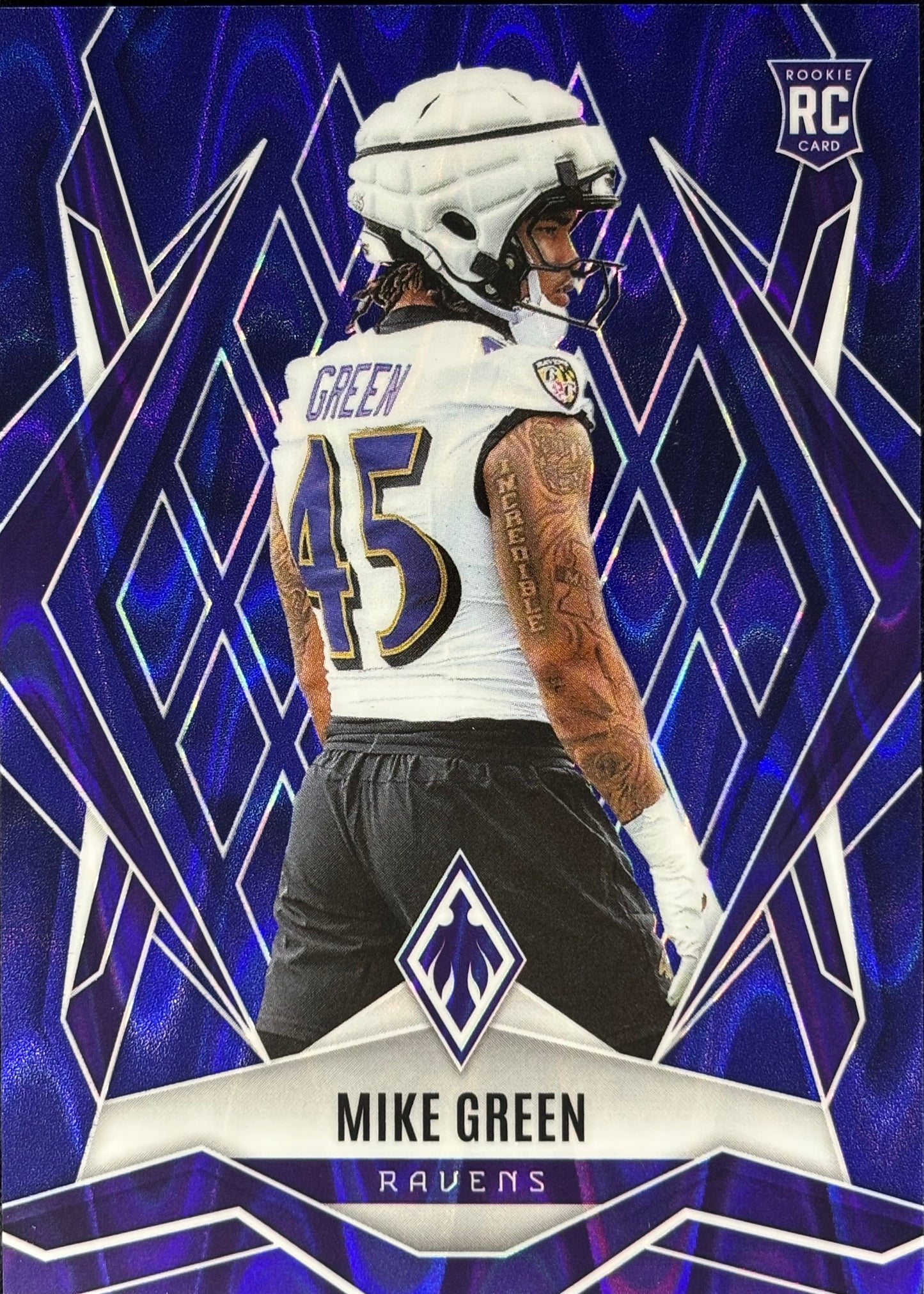 Mike Green Phoenix Blue Seismic /35 Rookie Ravens
