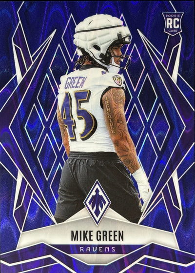 Mike Green Phoenix Blue Seismic /35 Rookie Ravens