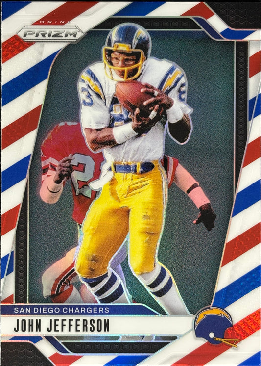 John Jefferson Prizm Red White Blue Chargers