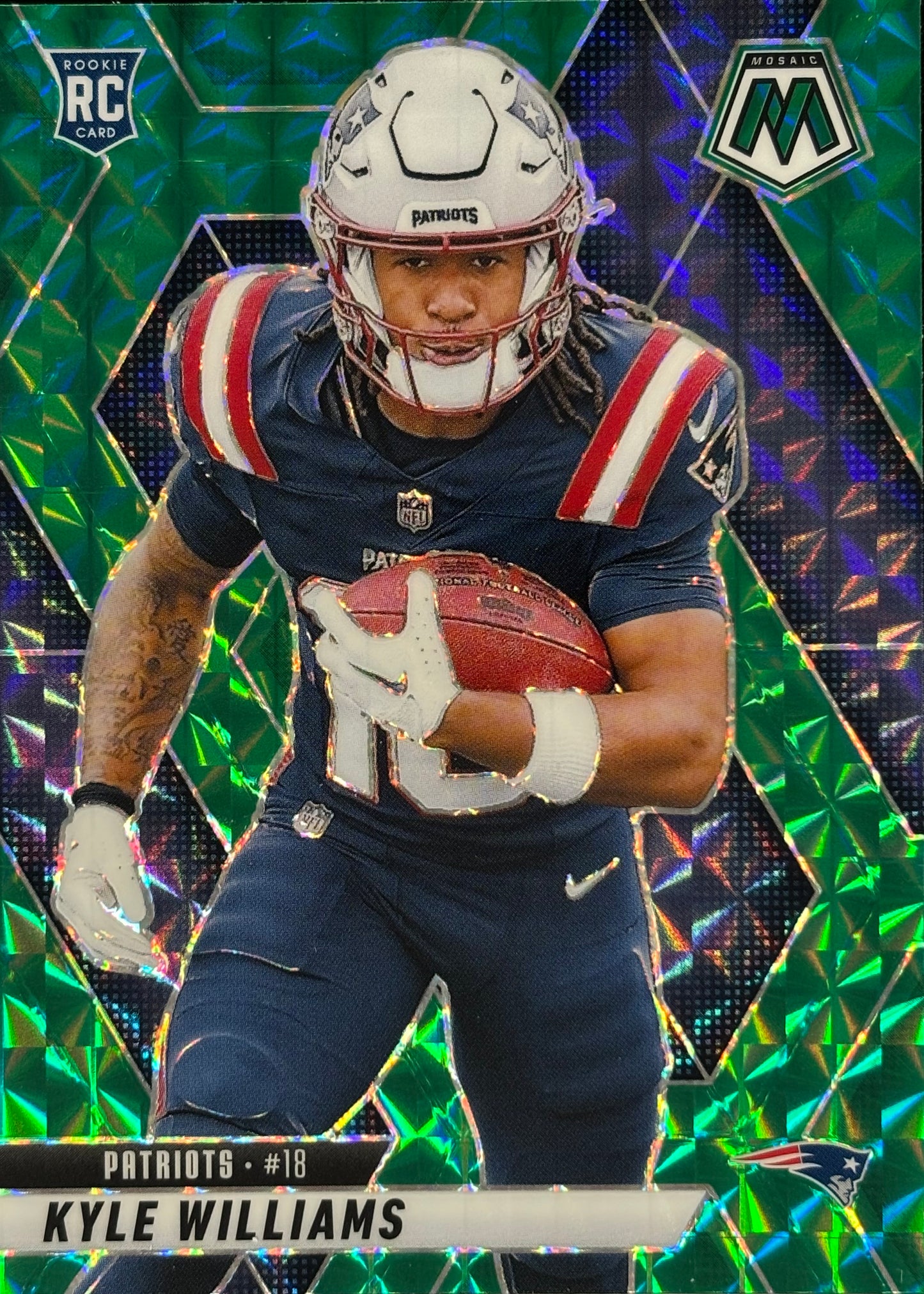 Kyle Williams Mosaic Green Rookie Patriots