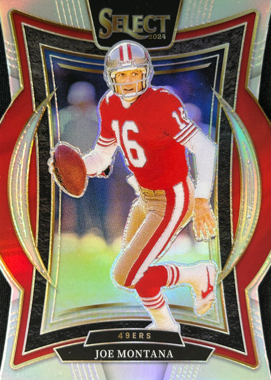 Joe Montana Select Silver Die-Cut 49ers