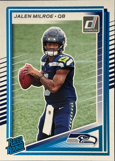 Jalen Milroe Donruss Rated Rookie Seahawks