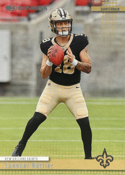 Spencer Rattler Donruss Insert Rookie Saints Sports Card
