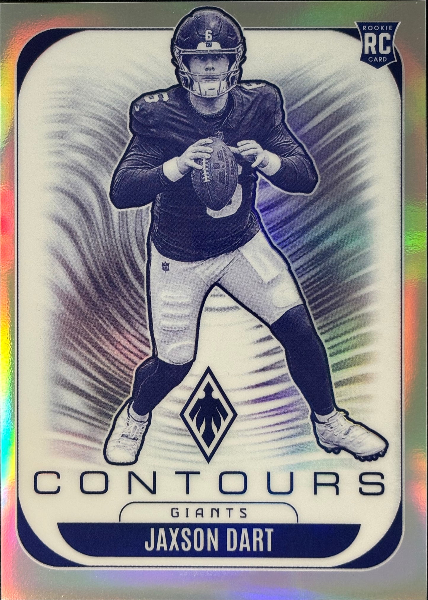Jaxson Dart Contours Rookie Giants