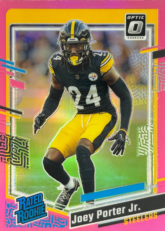 Joey Porter Jr. Optic Pink Rookie Steelers