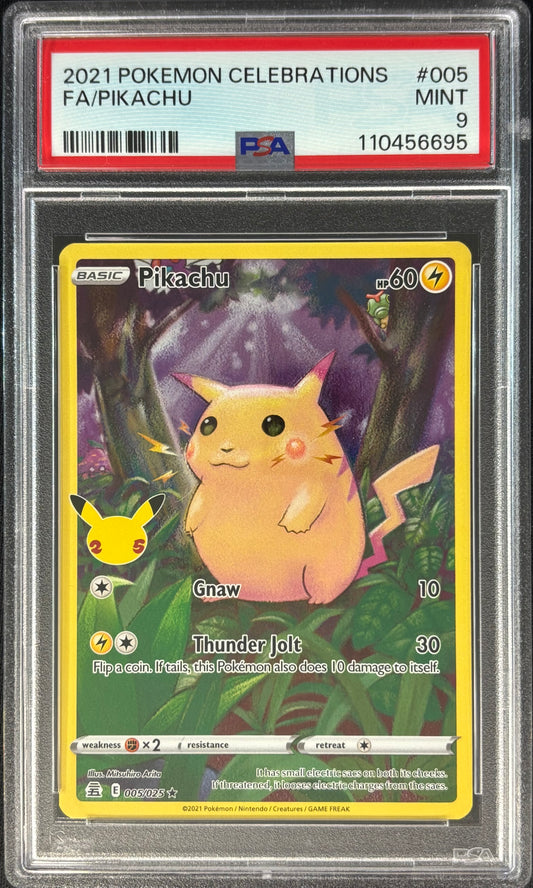2021 Pokémon Celebrations Pikachu PSA 9 #005