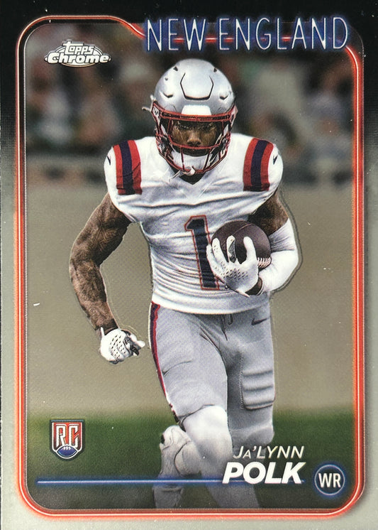 Ja’Lynn Polk Topps Chrome Rookie Patriots