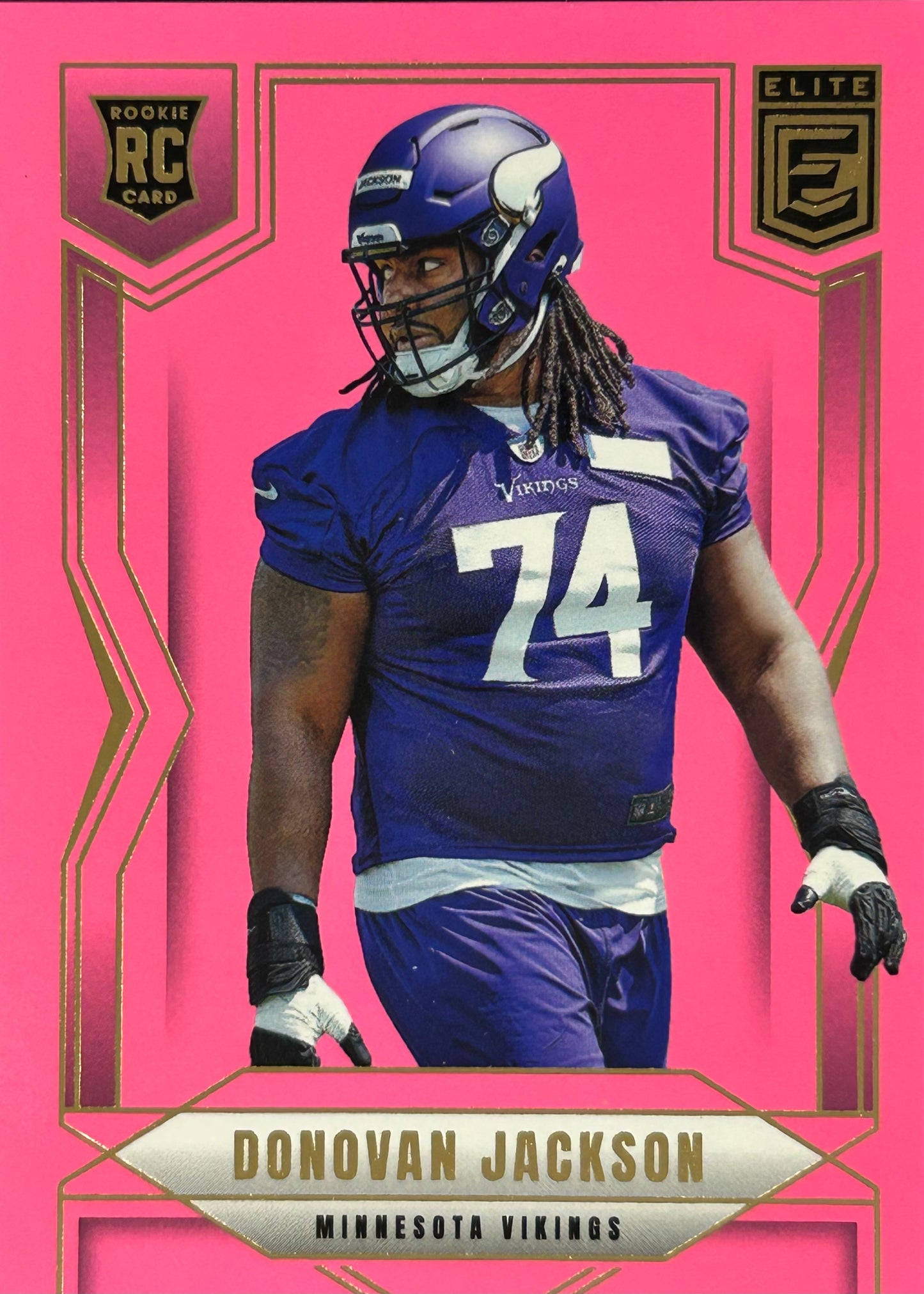Donovan Jackson Elite Pink Rookie Vikings
