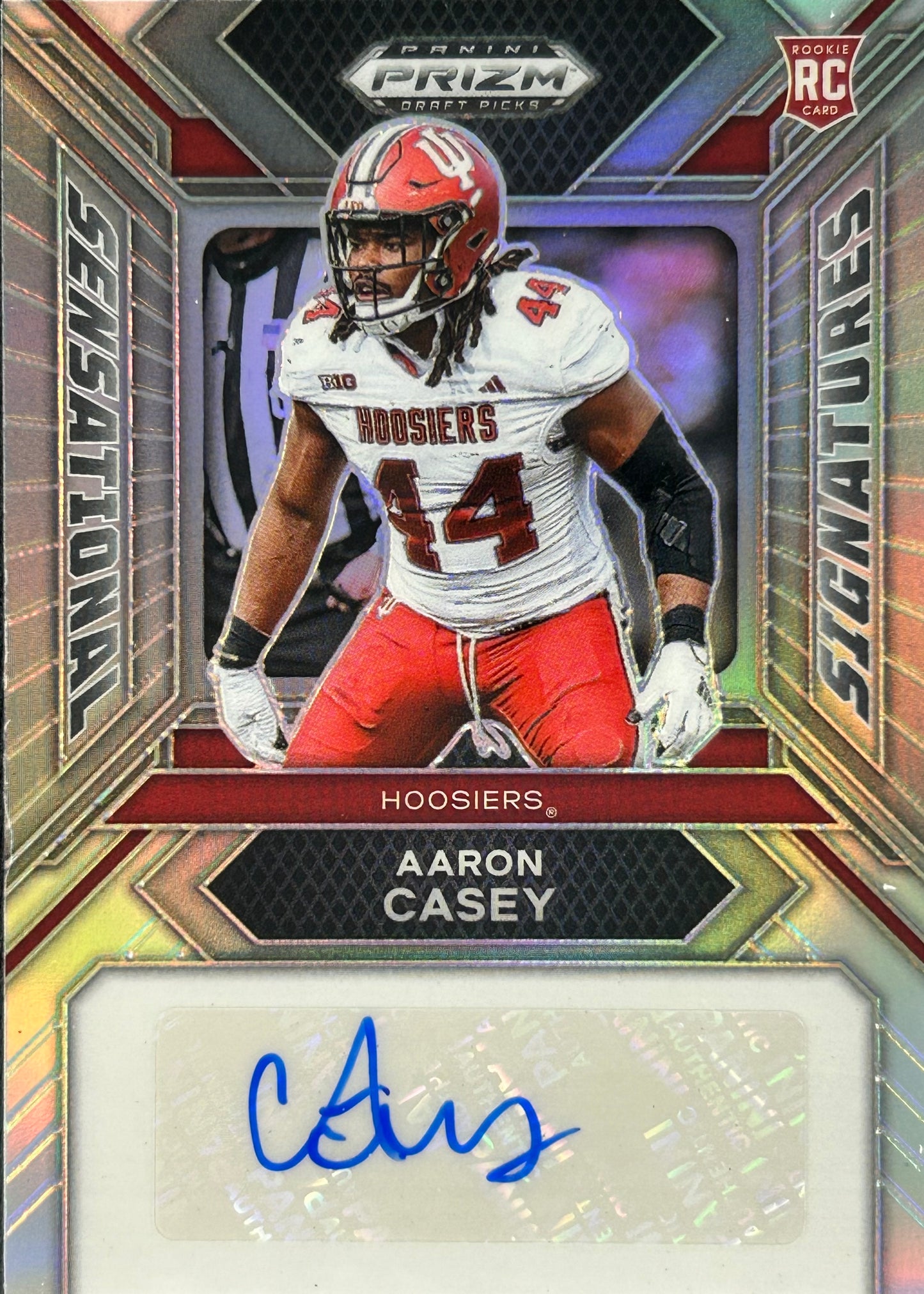 Aaron Casey Prizm Draft Silver Auto Bengals