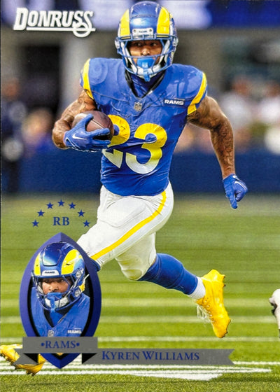 Kyren Williams Donruss Throwback Rams Sports Card