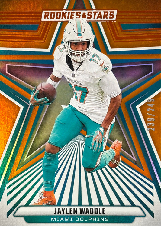 Jaylen Waddle R&S Orange /249 Dolphins