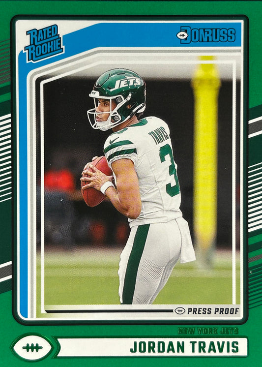 Jordan Travis Donruss Green Rookie Jets