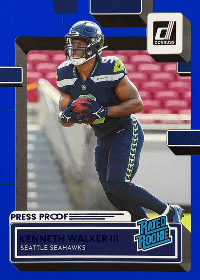 Kenneth Walker III Donruss Red Press Rookie Seahawks