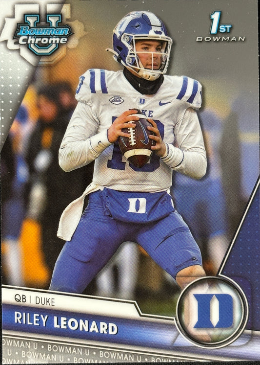 Riley Leonard Bowman U Chrome 1st Colts