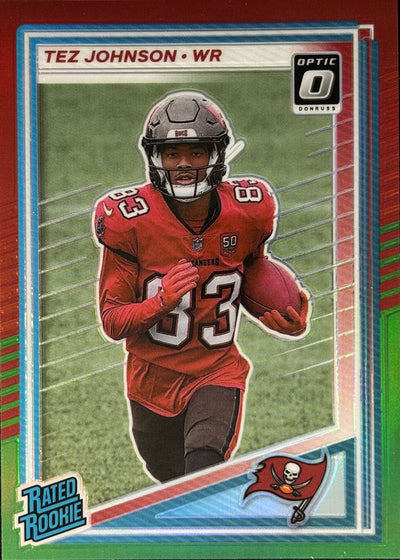 Tez Johnson Optic-Preview Red Green Rookie Buccaneers