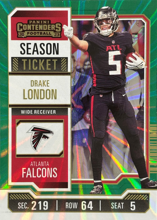 Drake London Contenders Green Lazer Falcons