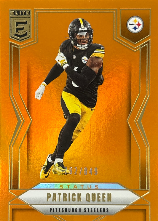 Patrick Queen Elite Orange /849 Steelers