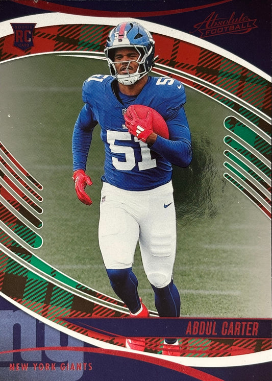 Abdul Carter Absolute Holiday Rookie Giants