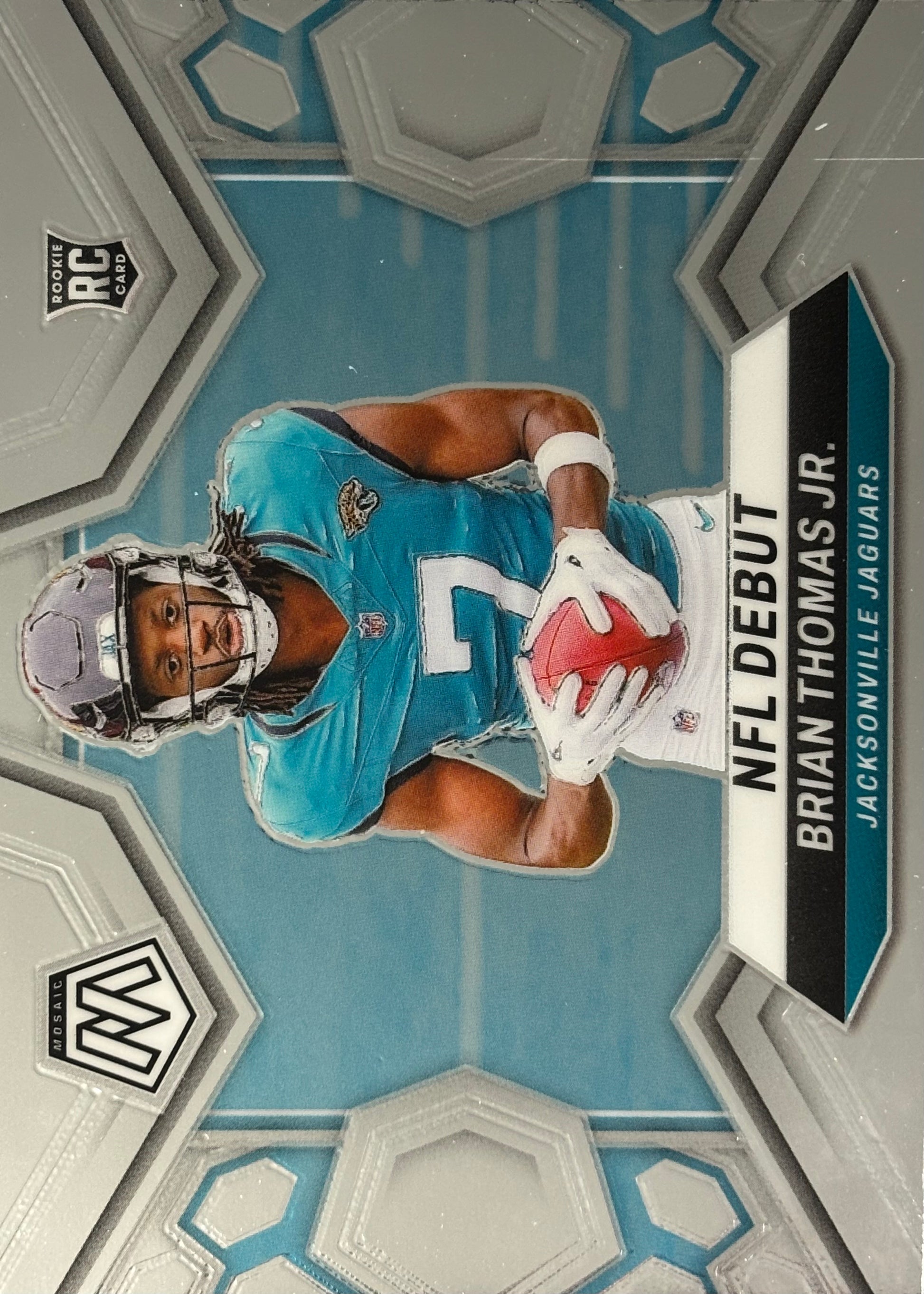 Brian Thomas Jr. Mosaic NFL Debut Rookie Jaguars Sports Card
