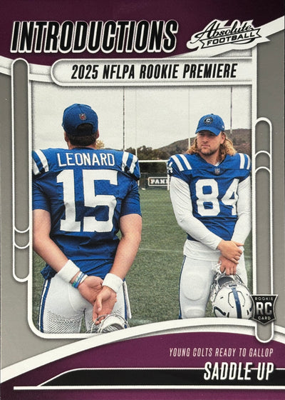 Riley Leonard Tyler Warren Saddle Up Introductions Rookie Colts