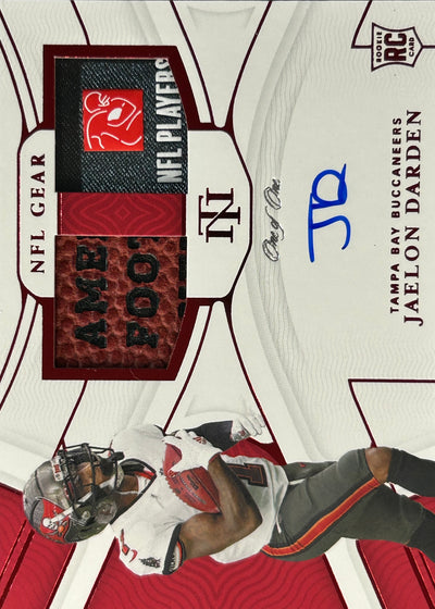 Jaelon Darden National Treasures NFL Gear RPA 1/1 Rookie Buccaneers