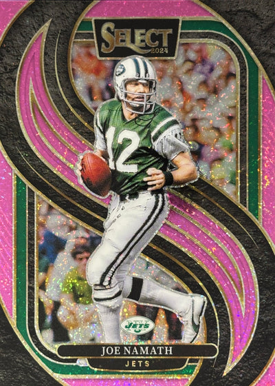 Joe Namath Select Pink Glitter /15 Jets