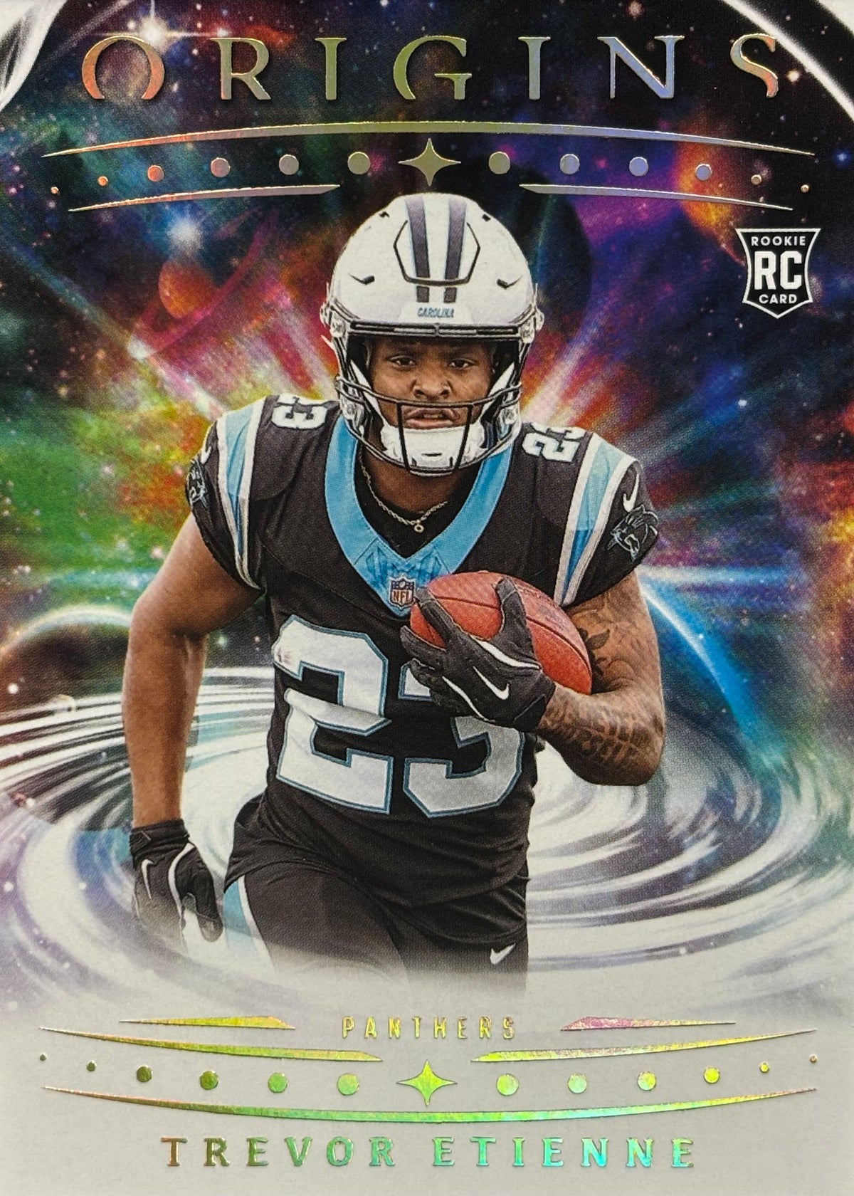 Trevor Etienne Origins Rookie Panthers Sports Card