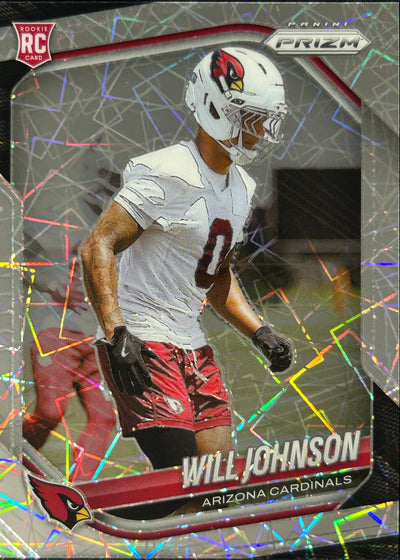 Will Johnson Prizm Lazer Rookie Cardinals