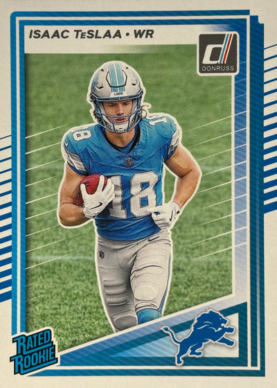 Isaac TeSlaa Donruss Rated Rookie Lions