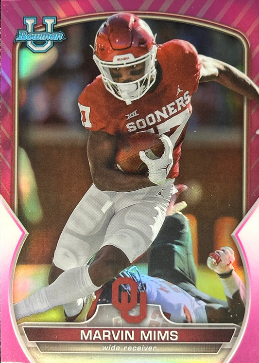 Marvin Mims Bowman U Chrome Pink Broncos